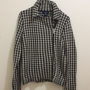 Chaps houndstooth pattern jacket